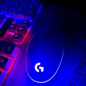One mouse and two keyboards